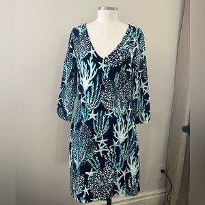 Lilly Pulitzer pool beach dress sz large EUC